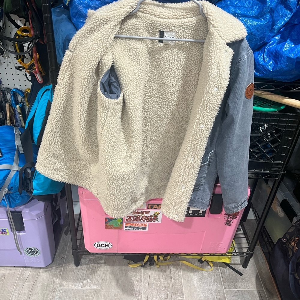 Corduroy Sherpa Lined Jacket - Picture 3 of 6